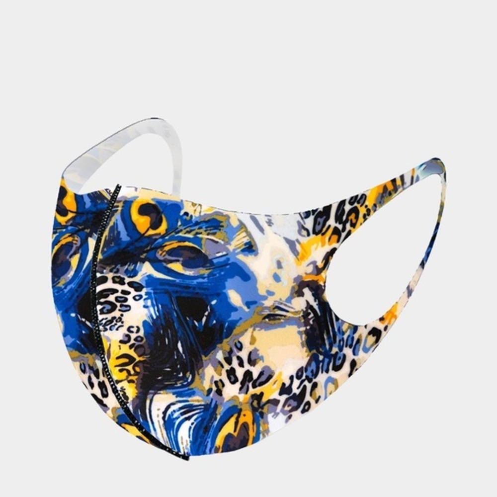 Blue peacock mask